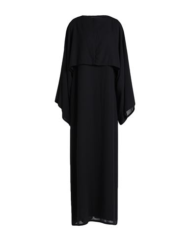 Agnona Woman Long Dress Black Size 12 Cashmere