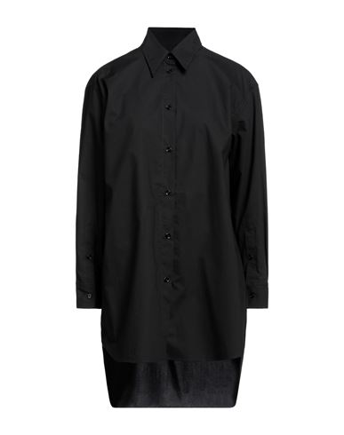 Mm6 Maison Margiela Woman Shirt Black Size 4 Cotton