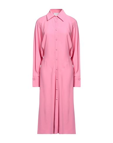 Erika Cavallini Woman Midi Dress Pink Size 6 Viscose, Acetate