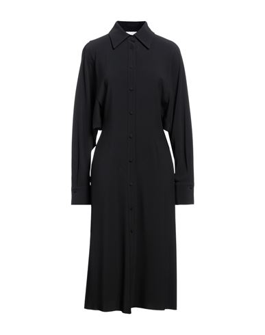 Erika Cavallini Woman Midi Dress Black Size 4 Viscose, Acetate