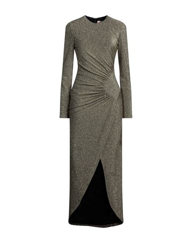 Aniye By Woman Long Dress Gold Size 6 Viscose, Polyester, Polyamide, Elastane