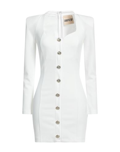 Aniye By Woman Mini Dress Off White Size 6 Polyester, Elastane
