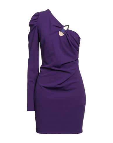 Aniye By Woman Mini Dress Purple Size 10 Polyester, Elastane
