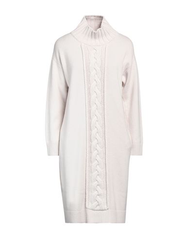 Shop Le Tricot Perugia Woman Mini Dress Dove Grey Size S Virgin Wool, Silk, Cashmere