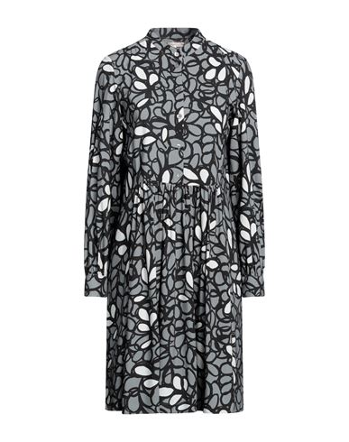 Camicettasnob Woman Midi Dress Lead Size 10 Viscose In Grey