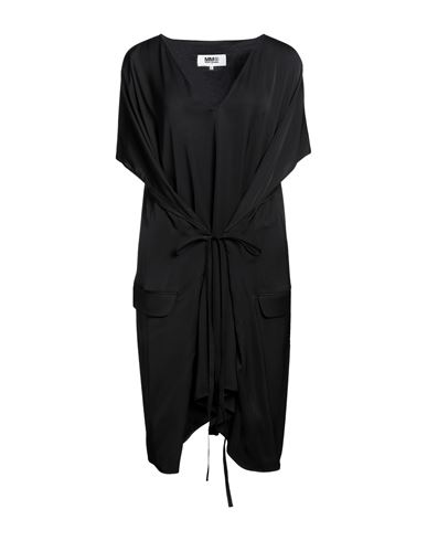 Mm6 Maison Margiela Woman Midi Dress Black Size 8 Viscose