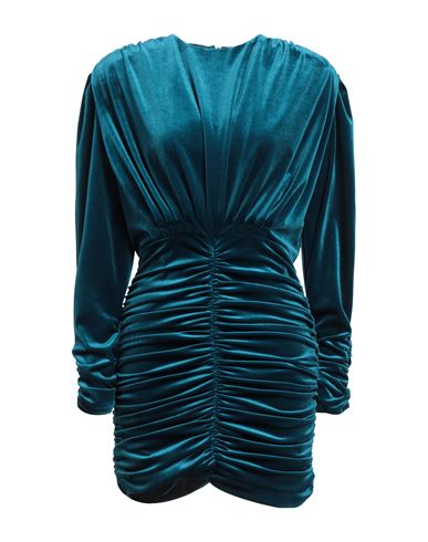 Actualee Woman Short Dress Deep Jade Size 12 Polyester, Elastane In Brown