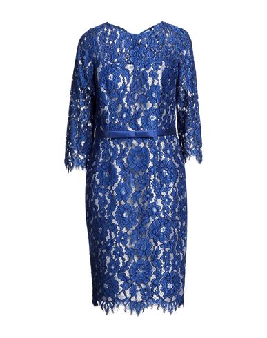 Carla Ruiz Woman Midi Dress Blue Size 14 Polyester