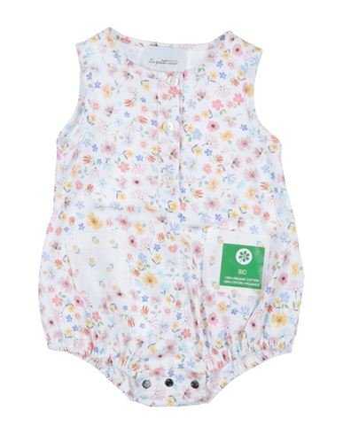 Le Petit Coco Newborn Girl Baby Bodysuit White Size 1 Cotton