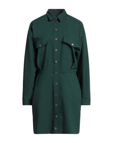 8pm Woman Mini Dress Dark Green Size M Polyester, Viscose, Elastane