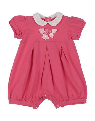 Carlo Pignatelli Newborn Girl Baby Jumpsuits & Overalls Pastel Pink Size 3 Cotton, Elastane