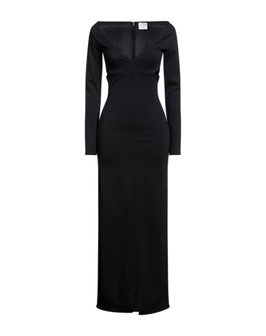 Courrèges Courreges Woman Maxi Dress Black Size L Viscose, Polyamide, Elastane