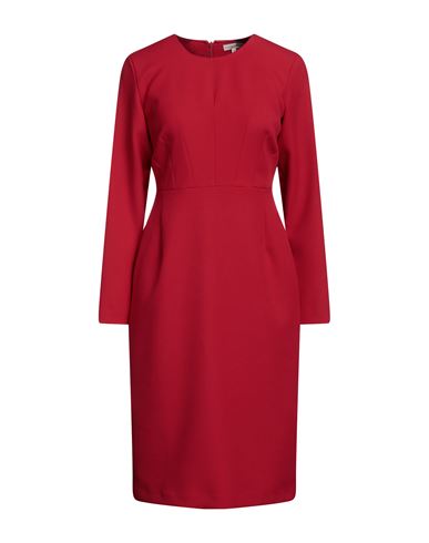 Camicettasnob Woman Midi Dress Red Size 6 Polyester, Rayon, Eco Polyester