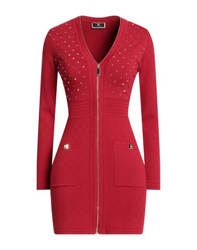 Elisabetta Franchi Woman Short Dress Red Size 4 Viscose, Polyamide In Red