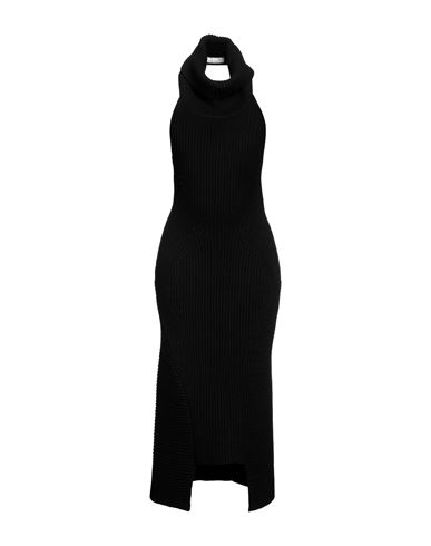 Liviana Conti Woman Midi Dress Black Size 10 Cashmere, Polyamide