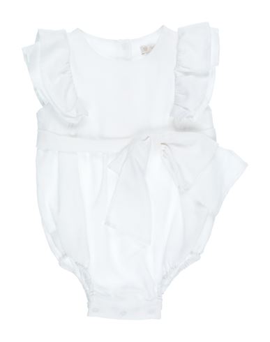 Nanán Newborn Girl Baby Bodysuit White Size 3 Linen