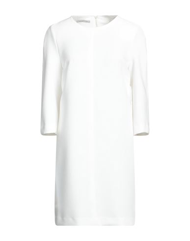 Biancoghiaccio Woman Mini Dress White Size 8 Polyester, Viscose, Elastane