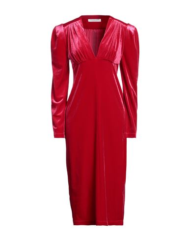 Philosophy Di Lorenzo Serafini Woman Midi Dress Fuchsia Size 8 Polyester, Elastane In Pink