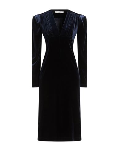 Philosophy Di Lorenzo Serafini Woman Midi Dress Midnight Blue Size 4 Polyester, Elastane