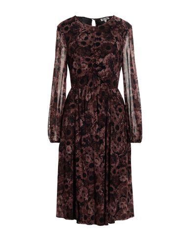 Camicettasnob Woman Midi Dress Brown Size 8 Polyamide, Elastane, Viscose