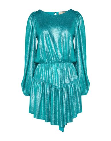 Aniye By Woman Mini Dress Green Size 6 Polyamide, Elastane, Metallic Fiber