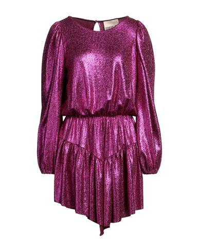 Aniye By Woman Mini Dress Mauve Size 6 Polyamide, Elastane, Metallic Fiber In Purple