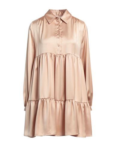 Aniye By Woman Short Dress Beige Size 10 Polyester