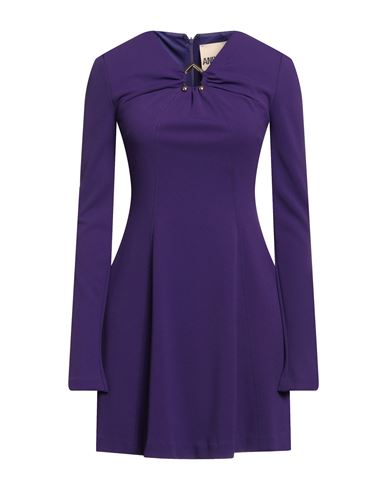 Aniye By Woman Mini Dress Purple Size 8 Polyester, Elastane