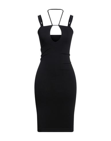 Andreädamo Andreādamo Woman Midi Dress Black Size S/m Polyamide, Elastane