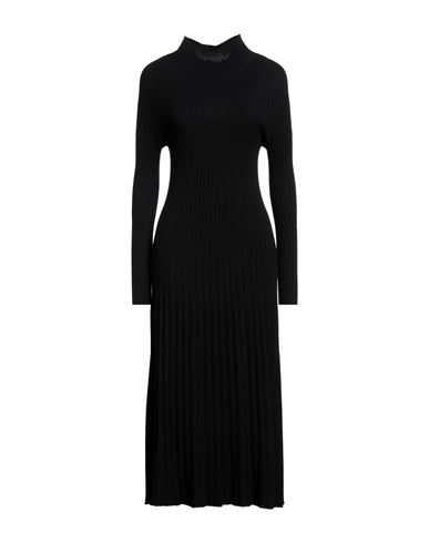 Kate By Laltramoda Woman Midi Dress Black Size 2 Viscose, Polyamide