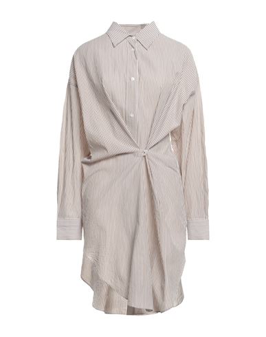 Vestido midi Mujer Caqui 34,36,38,40 Mujer