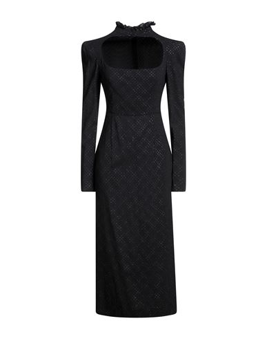 Philosophy Di Lorenzo Serafini Woman Midi Dress Black Size 8 Viscose, Elastane, Polyester In Black
