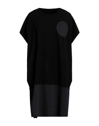 Mm6 Maison Margiela Woman Mini Dress Black Size S Cotton, Modal, Elastane, Polyester