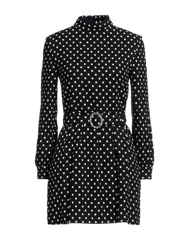 Saint Laurent Woman Mini Dress Black Size 6 Viscose, Silk