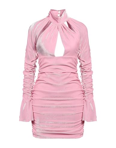 Blumarine Woman Mini Dress Pink Size 6 Viscose, Silk, Elastane