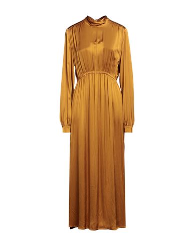 Ottod'ame Woman Maxi Dress Mustard Size 8 Viscose In Yellow