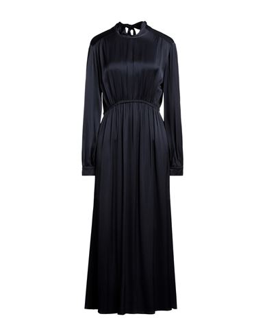 Ottod'ame Woman Long Dress Midnight Blue Size 8 Viscose