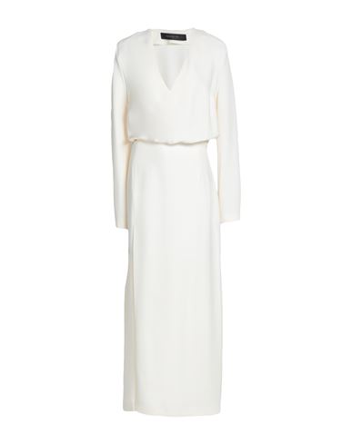 Federica Tosi Woman Maxi Dress Cream Size 4 Polyester In White