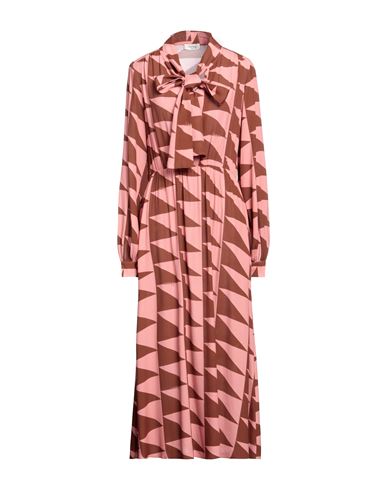 Ottod'ame Woman Midi Dress Pink Size 6 Viscose, Rayon