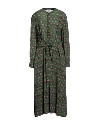 Shop Ottod'ame Woman Midi Dress Dark Green Size 8 Viscose