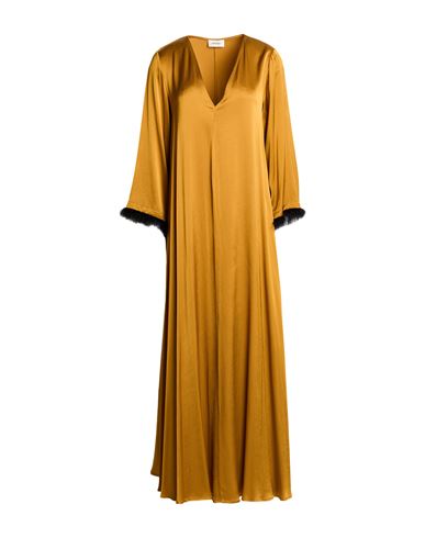 Ottod'ame Woman Maxi Dress Marigold Size 6 Viscose In Yellow