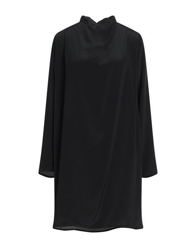Ottod'ame Woman Mini Dress Black Size 2 Acetate, Silk
