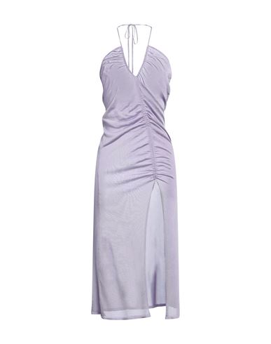 Liviana Conti Woman Midi Dress Lilac Size 6 Viscose In Purple