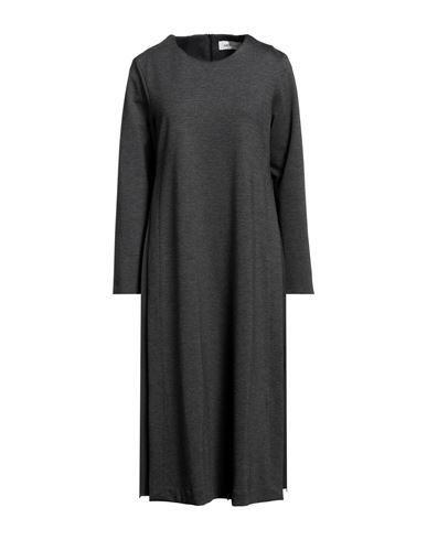 Meimeij Woman Midi Dress Lead Size 8 Viscose, Polyamide, Elastane In Grey