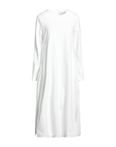 Meimeij Woman Midi Dress White Size 2 Viscose, Polyamide, Elastane