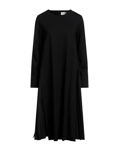 Meimeij Woman Midi Dress Black Size 6 Viscose, Polyamide, Elastane