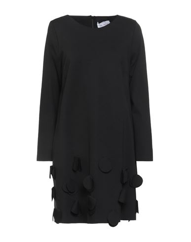 Meimeij Woman Mini Dress Black Size 4 Viscose, Polyamide, Elastane, Acetate In Black