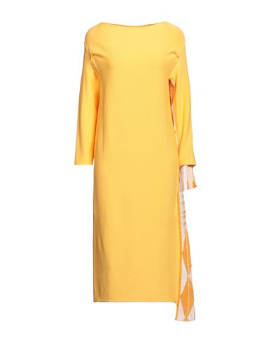 Liviana Conti Woman Midi Dress Mandarin Size 6 Viscose, Polyamide