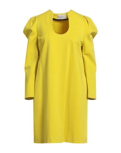 Meimeij Woman Mini Dress Yellow Size 2 Viscose, Polyamide, Ecocoolmax