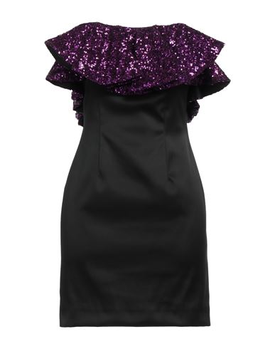 Simona Corsellini Woman Mini Dress Black Size 6 Polyester, Elastane
